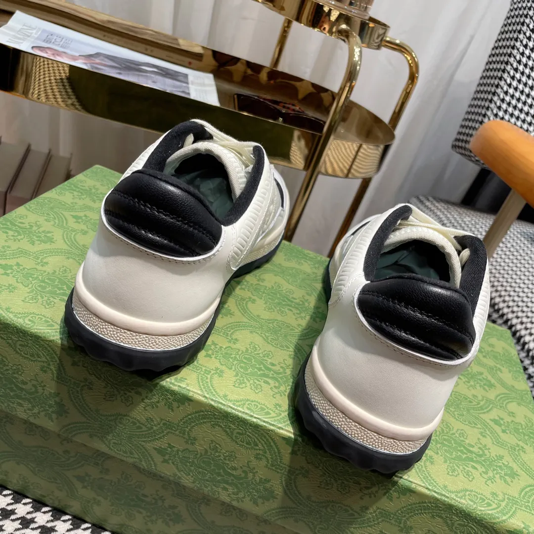 👟👟Ex-factory price 520👟👟 Women's shoes Women's clothing Women's shoes Women's clothing Women's shoes Women's clothing Women's shoes factory Gucci Gucci new dirty shoes MAC80 series ✅ Fully imported anti-counterfeiting thread, not ordinary fluorescent thread ## The tone of retro old money style, full of old money retro feeling❗️ ss23 Really fresh and can't be any fresher~ The foot feel is matched with the bumper~ Cloud-like comfort. Original grained cowhide, contrasting stripes, original satin fabric, original thin soft fabric + cowhide color matching on the inside, original T👟👟factory price U sole, original craftsmanship on the gap edge, no glue and environmental protection♻️ Couple size 35-44 (45.46. Can be customized) Original packaging + printed GUCCI outer box